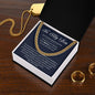 To My Son | On Your Graduation, Congratulations - Cuban Link Chain