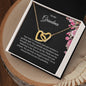 To My Grandma | Thank You - Interlocking Hearts necklace