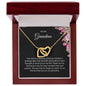 To My Grandma | Thank You - Interlocking Hearts necklace