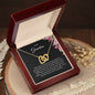 To My Grandma | Thank You - Interlocking Hearts necklace