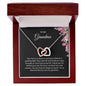 To My Grandma | Thank You - Interlocking Hearts necklace
