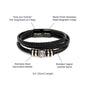 To My Husband | I Choose You Again & Again - Men's "Love You Forever" Bracelet