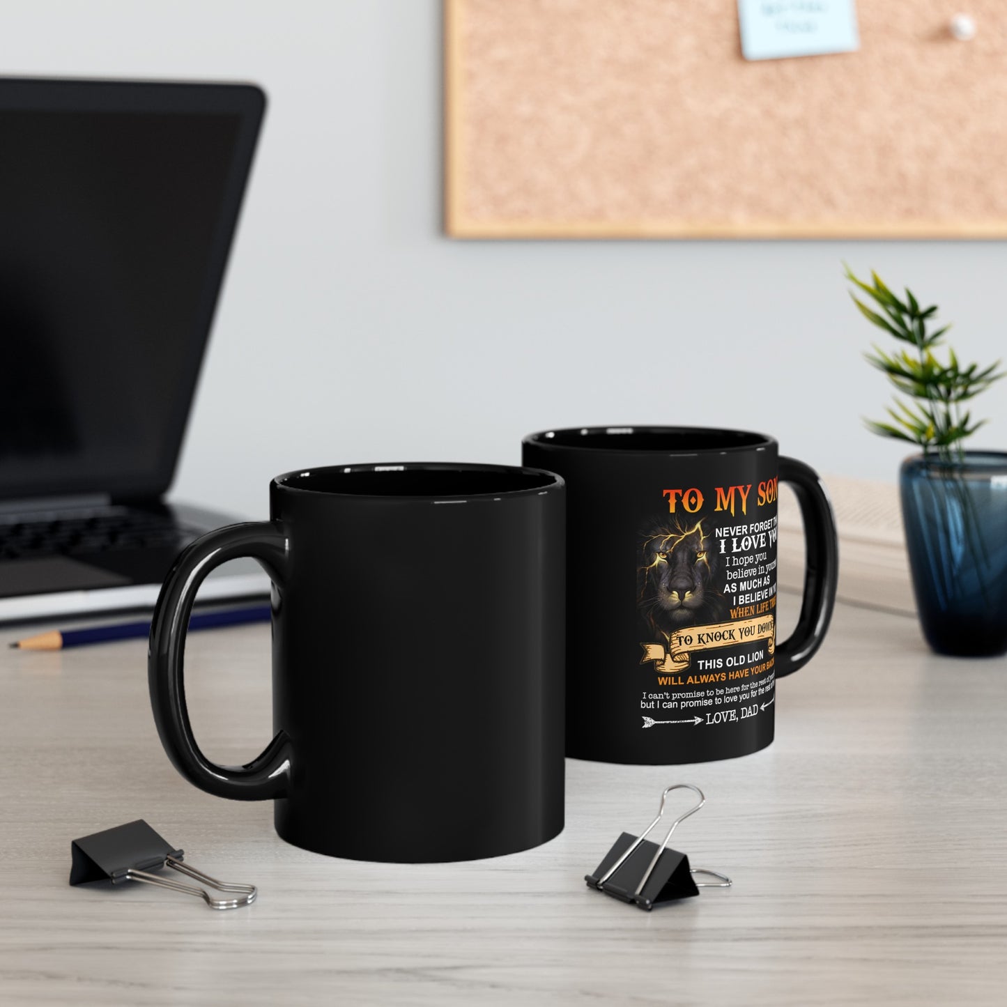 To My Son | Black Mug (11oz, 15oz)